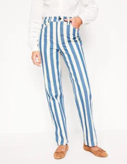 Jeans-Boden High Rise Stripe Jeans-Marine Wide Stripe MarineWideStripe