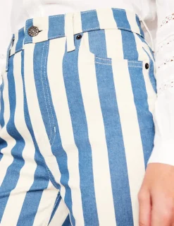 Jeans-Boden High Rise Stripe Jeans-Marine Wide Stripe MarineWideStripe