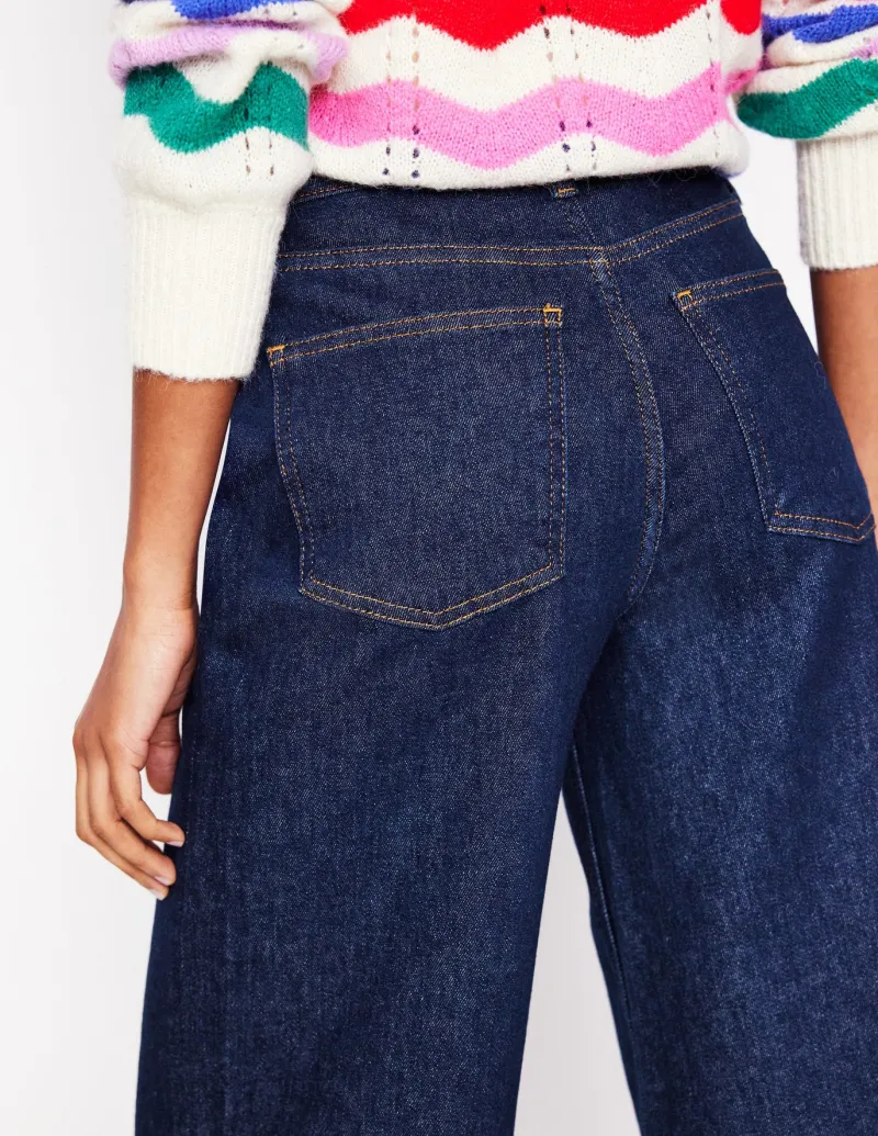 Jeans-Boden High Rise Wide Crop Jeans-Indigo Rinse IndigoRinse