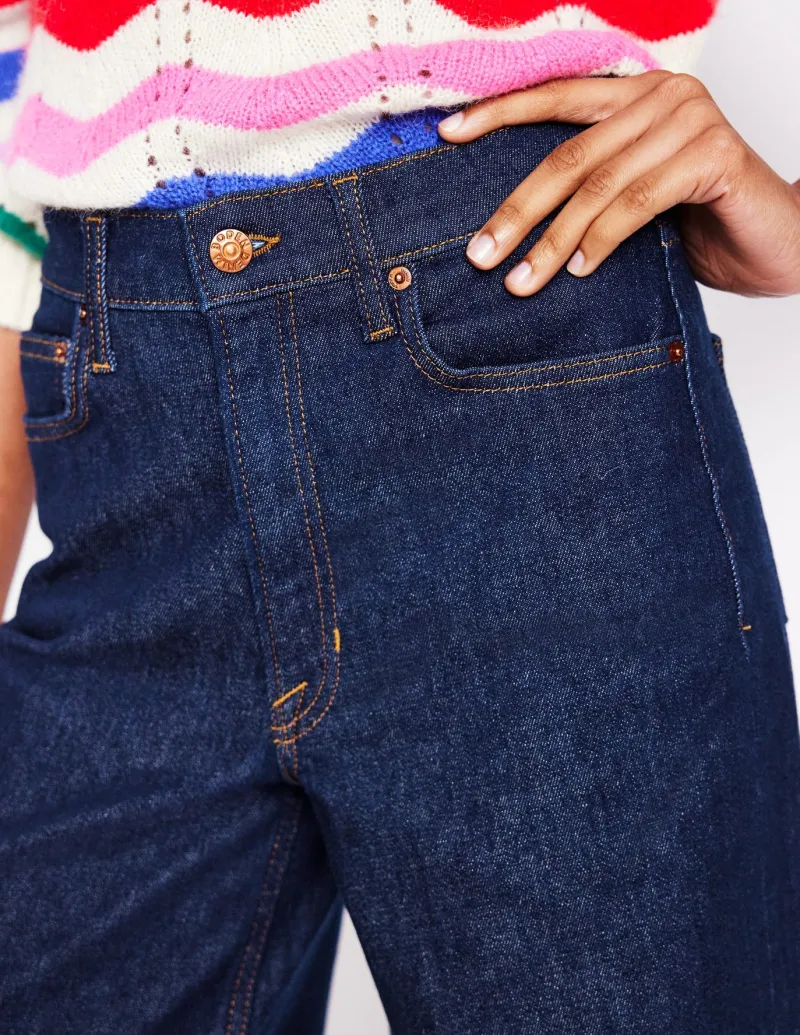 Jeans-Boden High Rise Wide Crop Jeans-Indigo Rinse IndigoRinse