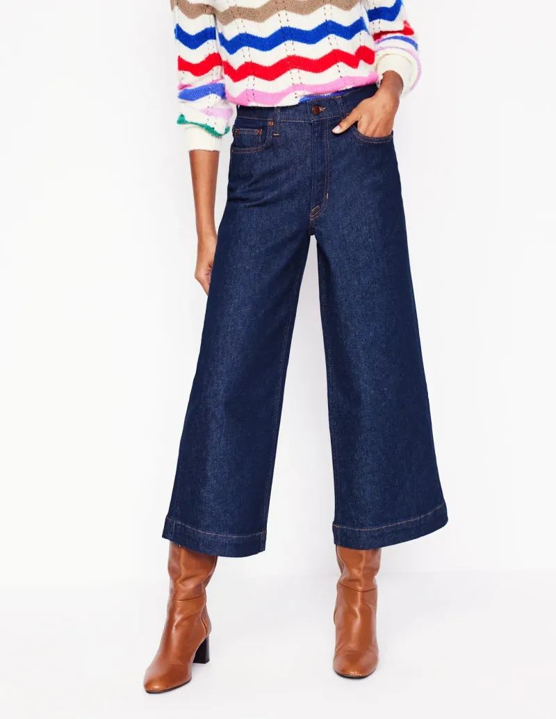 Jeans-Boden High Rise Wide Crop Jeans-Indigo Rinse IndigoRinse