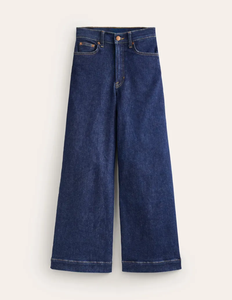 Jeans-Boden High Rise Wide Crop Jeans-Indigo Rinse IndigoRinse