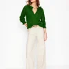 Jeans-Boden High Rise Wide Leg Jeans- Ecru
