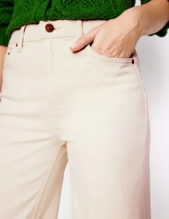 Jeans-Boden High Rise Wide Leg Jeans- Ecru