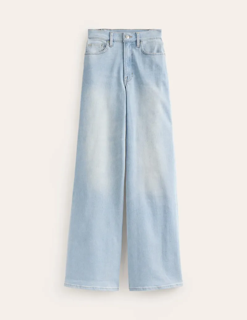 Jeans-Boden High Rise Wide Leg Jeans-Light Vintage LightVintage