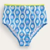 Swimwear & Beachwear-Boden High Waisted Bikini Bottoms-Penzance Blue Daisy Wave PenzanceBlueDaisyWave