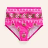 Swimwear & Beachwear-Boden High Waisted Bikini Bottoms-Pink Small Woodblock PinkSmallWoodblock