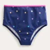 Swimwear & Beachwear-Boden High Waisted Bikini Bottoms-Navy Rainbow Foil Confetti NavyRainbowFoilConfetti