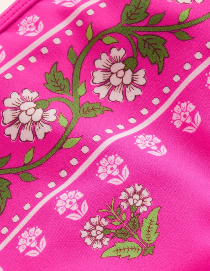 Swimwear & Beachwear-Boden High Waisted Bikini Bottoms-Pink Small Woodblock PinkSmallWoodblock