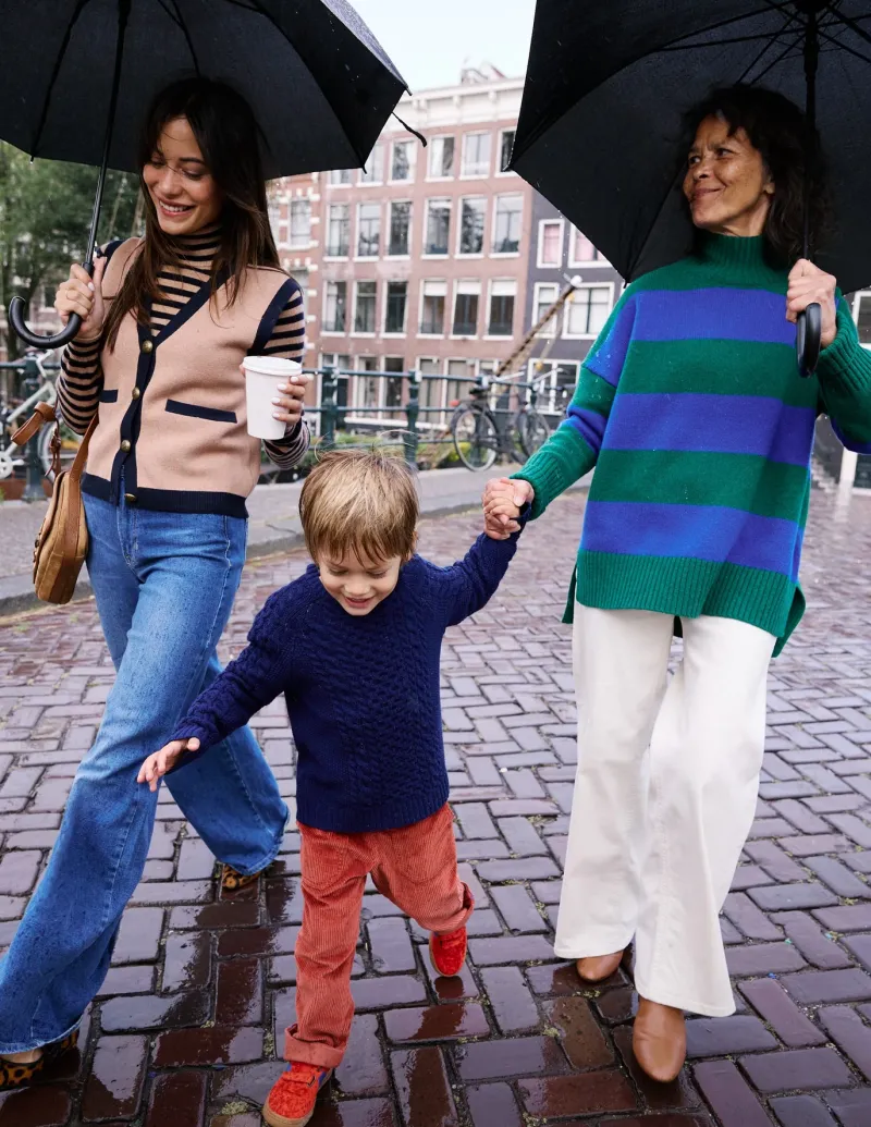 Sweaters & Cardigans-Boden Holly Knitted Waistcoat-Camel Melange CamelMelange
