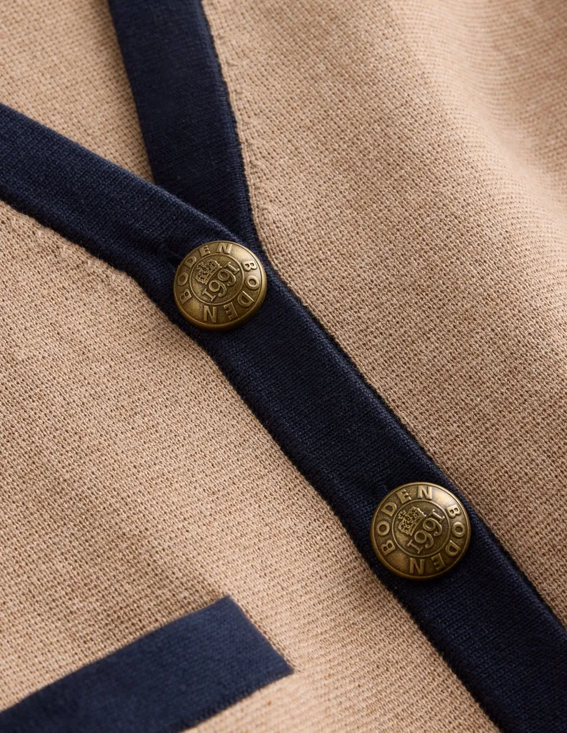 Sweaters & Cardigans-Boden Holly Knitted Waistcoat-Camel Melange CamelMelange