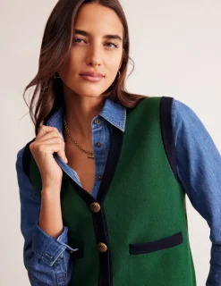 Sweaters & Cardigans-Boden Holly Knitted Waistcoat-Eden Green EdenGreen