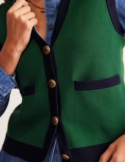 Sweaters & Cardigans-Boden Holly Knitted Waistcoat-Eden Green EdenGreen