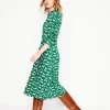 Dresses & Jumpsuits | Midi-Boden Imogen Collared Jersey Dress-Grass, Janet and Friends Grass,JanetandFriends