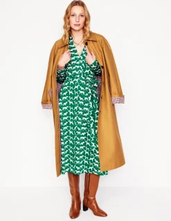 Dresses & Jumpsuits | Midi-Boden Imogen Collared Jersey Dress-Grass, Janet and Friends Grass,JanetandFriends