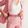 Belts-Boden Iris Skinny Snaffle Trim Belt-Tickled Pink Suede TickledPinkSuede