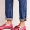 Suits & Tailoring | Flats-Boden Iris Snaffle Loafers-Bright Pink Metallic leather BrightPinkMetallicleather
