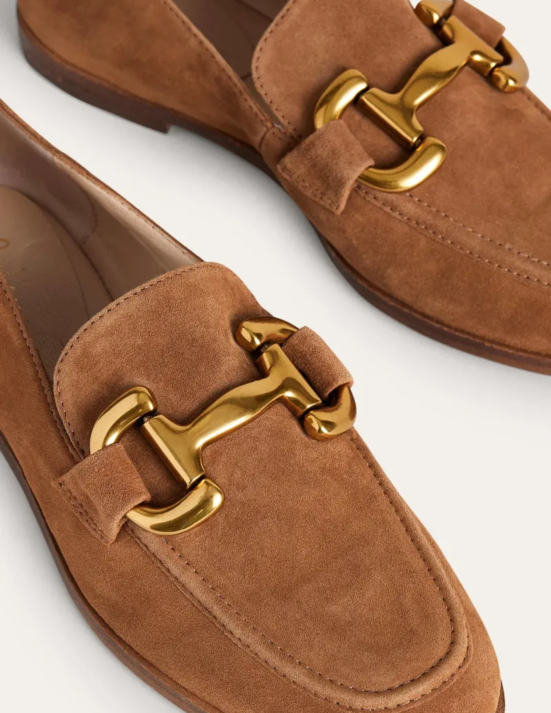 Suits & Tailoring | Flats-Boden Iris Snaffle Loafers-Ginger Snap Suede GingerSnapSuede