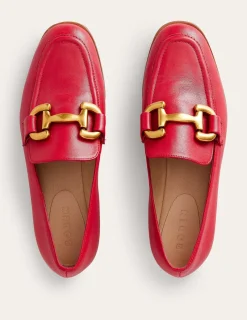 Suits & Tailoring | Flats-Boden Iris Snaffle Loafers-Pillarbox Red PillarboxRed