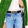 Belts-Boden Iris Snaffle-Trim Leather Belt- Black