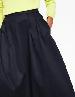 Skirts-Boden Isabella Cotton Sateen Skirt- Black