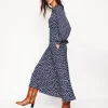Dresses & Jumpsuits | Midi-Boden Ivy Smocked Midi Dress-College Navy, Abstract Dot CollegeNavy,AbstractDot