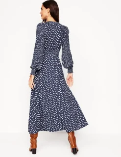 Dresses & Jumpsuits | Midi-Boden Ivy Smocked Midi Dress-College Navy, Abstract Dot CollegeNavy,AbstractDot