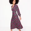 Petite Dresses | Midi-Boden Ivy Smocked Midi Dress-Multi, Illustrated Paisley Multi,IllustratedPaisley