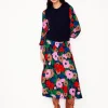 Petite Dresses | Midi-Boden Ivy Smocked Midi Dress-Multi, Painterly Meadow Multi,PainterlyMeadow