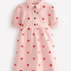 Dresses-Boden Izzy Denim Shirt Dress-Vanilla/Bubblegum Hearts Vanilla/BubblegumHearts