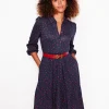 Petite Dresses | Short-Boden Jemima Tiered Jersey Dress-Rouge, Sparse Spot Rouge,SparseSpot