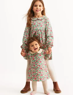Dresses-Boden Jersey Doublecloth Dress-Pink Wild Rose Floral PinkWildRoseFloral