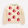 Sweaters & Cardigans-Boden Karina Fun Crochet Sweater-Ivory Apples IvoryApples