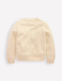 Sweaters & Cardigans-Boden Karina Fun Crochet Sweater-Ivory Apples IvoryApples
