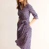Petite Dresses | Midi-Boden Kate Midi Shirt Dress-Orchid Pink, Arch Geo OrchidPink,ArchGeo