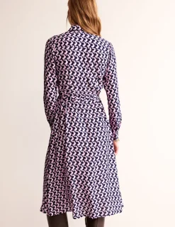 Petite Dresses | Midi-Boden Kate Midi Shirt Dress-Orchid Pink, Arch Geo OrchidPink,ArchGeo