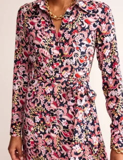 Petite Dresses | Midi-Boden Kate Midi Shirt Dress-Soft Peony, Sweet Pea SoftPeony,SweetPea