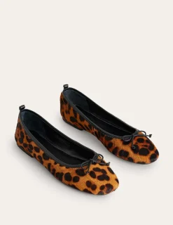 Flats-Boden Kitty Flexi Sole Ballet Flats- Leopard