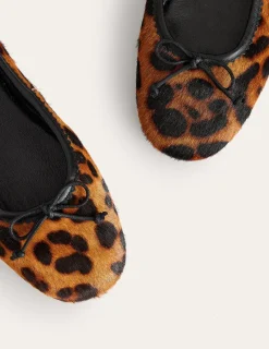 Flats-Boden Kitty Flexi Sole Ballet Flats- Leopard
