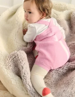 Playsuits & Rompers-Boden Knitted Romper-Vintage Pink Heart VintagePinkHeart