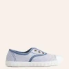 Shoes, Sneakers & Boots-Boden Laceless Canvas Pull-ons-Blue Ticking Stripe BlueTickingStripe