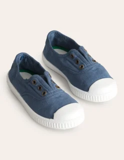 Shoes, Sneakers & Boots-Boden Laceless Canvas Pull-ons-College Navy CollegeNavy