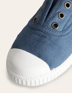 Shoes, Sneakers & Boots-Boden Laceless Canvas Pull-ons-College Navy CollegeNavy