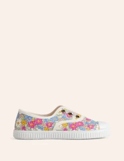 Shoes, Sneakers & Boots-Boden Laceless Canvas Pull-ons-Festival Pink Micro Floral FestivalPinkMicroFloral
