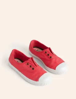 Shoes, Sneakers & Boots-Boden Laceless Canvas Pull-ons-Jam Red JamRed
