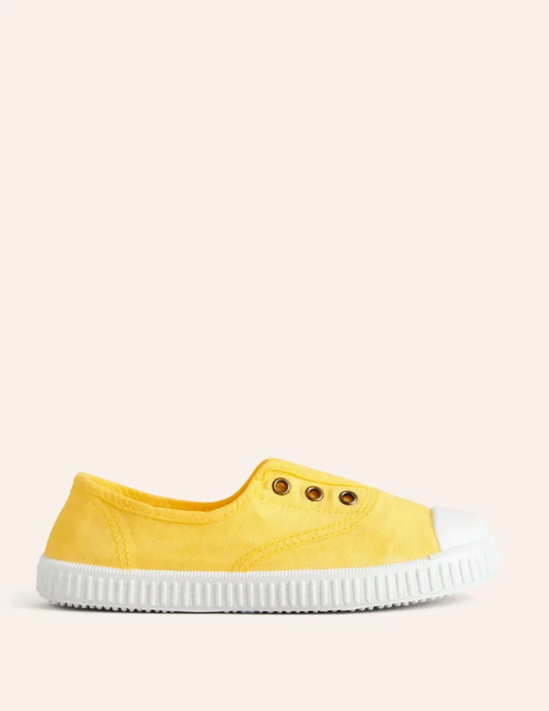 Shoes, Sneakers & Boots-Boden Laceless Canvas Pull-ons-Soft Lemon SoftLemon