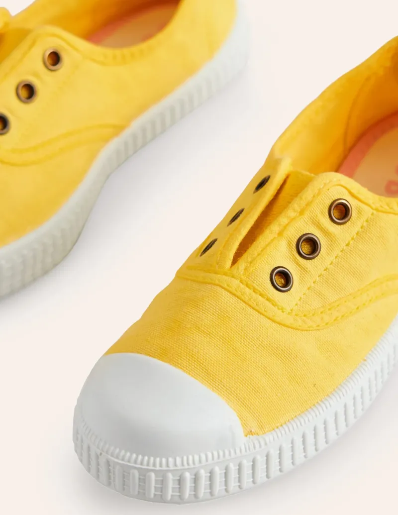 Shoes, Sneakers & Boots-Boden Laceless Canvas Pull-ons-Soft Lemon SoftLemon