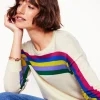 Sweaters & Cardigans-Boden Lara Relaxed Cotton Jumper-Rainbow Curve Knit RainbowCurveKnit