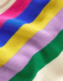 Sweaters & Cardigans-Boden Lara Relaxed Cotton Jumper-Rainbow Curve Knit RainbowCurveKnit