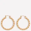 Jewelry-Boden Large Chunky Twist Hoops- Gold